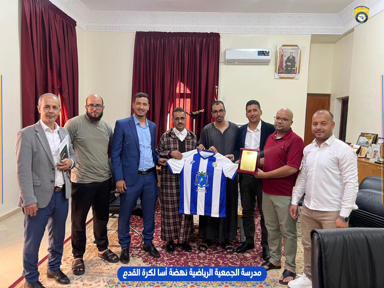 اجتماعا تواصليا يهدف لبحث سبل تعزيز التعاون والشراكة بين الجمعية الرياضية والمجلس الجماعي في مجال تطوير الأنشطة الرياضية ودعم الشباب.